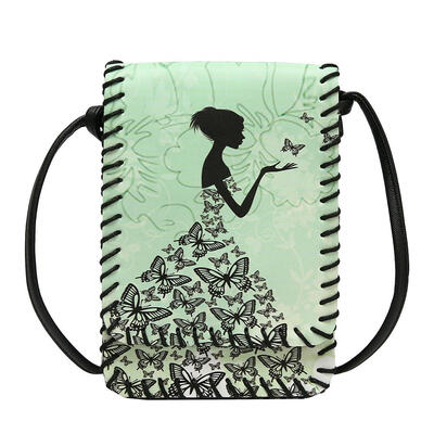 

Ethnic Printing Shoulder Messenger Handbags Women PU Leather Crossbody Bags