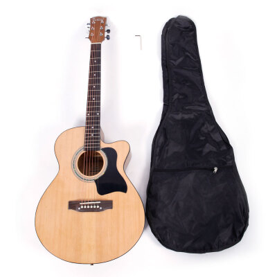 

Glarry 39 inch Spruce Front Cutaway Folk Guitar with Bag