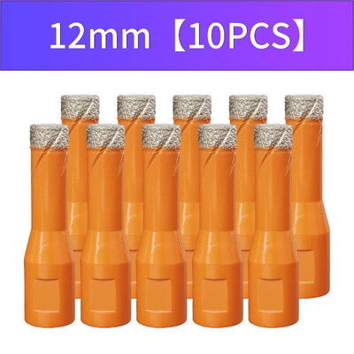 

JIANGCHENG Vacuum Brazed Diamond Core Drills M10 Dry Drill with Wax Filling Diamond Hole Saw Set for Ceramic Tiles&Stones