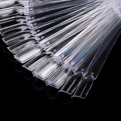 

Toponeto 32Pcs Nail Art False Tips Sticks Polish Practice Display Fan Board Design Tool