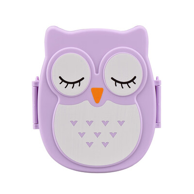 

Siaonvr Owl Lunch Box Food Container Storage Box Portable Bento Box Yellow