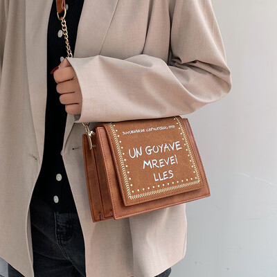 

Ins super fire bag female 2019 new Korean version of autumn&winter foreign air scrub single shoulder handbag fashion broadband Messenger