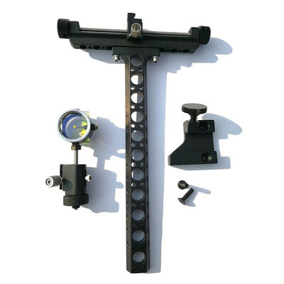 

Archery Compound Bow Sight 1 Pin 0059 Micro Adjust Long Pole Hunting 4× Lens