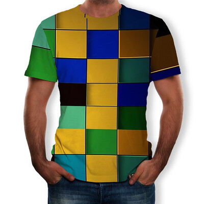 

Toponeto Mens 3D Printed Funny Round Neck Short Sleeves Fashion T Shirt Blouse Tee