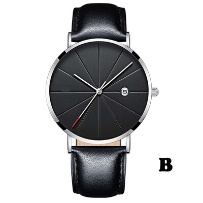 

〖Follure〗Simple And Unobtrusive Business Leather Strap Casual Mens Quartz Watch