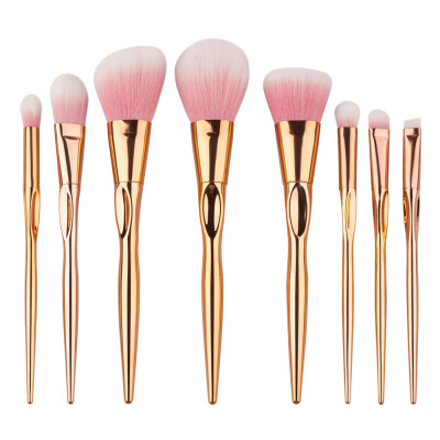 

Toponeto 8PCS Make Up Foundation Eyebrow Eyeliner Blush Cosmetic Concealer Brushes