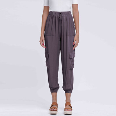 

2019 Fit Women High Waist Summer Casual Black Casual Ankle Pants Gift Size