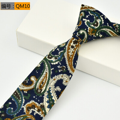 

Cotton Mens Tie Korean Narrow Fashion British Trendy Wedding Groom Wedding Tie Narrow 6CM