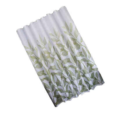 

Eco-friendly Polyester Moldproof Waterproof Bathroom Bath Shower Curtain Plant Printing Anti-bacterial Curtains