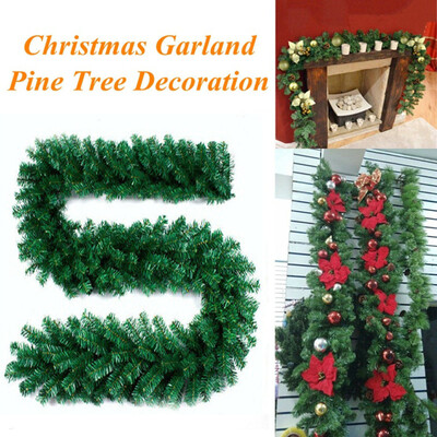 

JPGIF 27M Christmas Decorations Ornaments Xmas Tree Garland Rattan Home Wall Pine