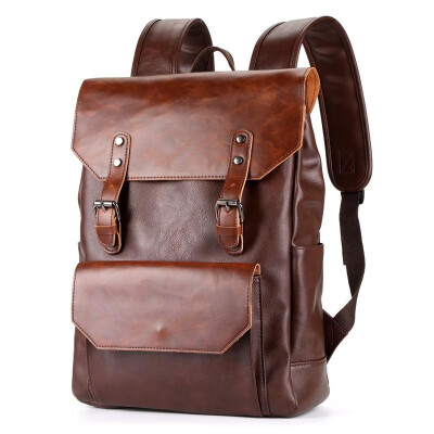 

207 new crazy horse leather men&women shoulder bag fashion trend Europe&the United States computer backpack a generation b