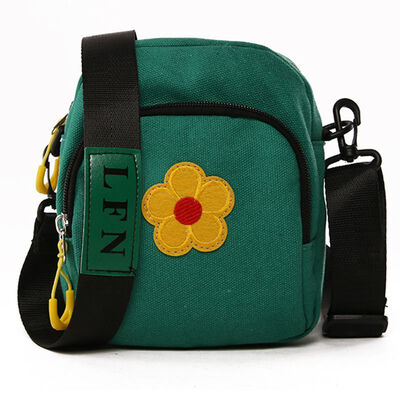 

Ins Japanese department original soft girl small satchel network celebrity foreign gas flower canvas students single shoulder obli