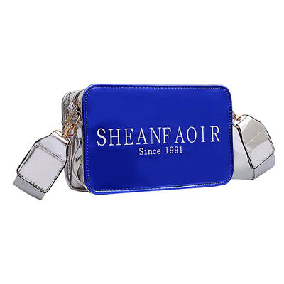 

Letter Print Glossy Shoulder Handbags Women Patent Leather Crossbody Bags