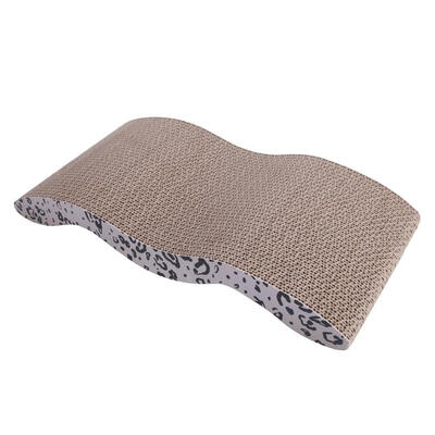 

Cool Wave-style Harden Corrugated Paper Pet Cat Toy Cat Claw-grinding Plate