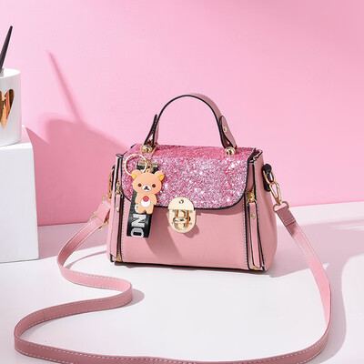 

Womens Bag Summer Fashion Baitie Texture Small Fresh Single Shoulder Bag with Western Style Slant Bag