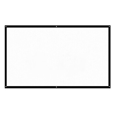 

H60 60 Portable Projector Screen HD 169 White Dacron 60 Inch Diagonal Video Projection Screen Foldable Wall Mounted for Home The