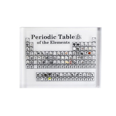 

Acrylic Periodic Table Display of Elements Chemical Elements Table Teaching Supplies
