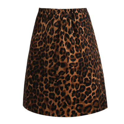 

Roseonmyhand Women Casual Retro Low Waist Leopard Printing Evening Party Short Skirt