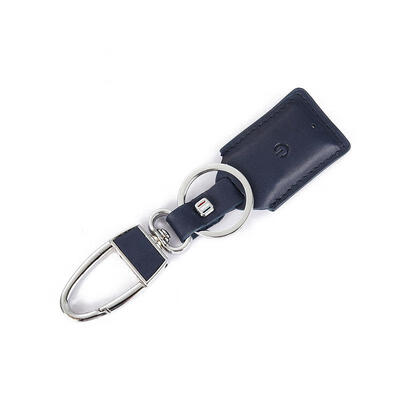 

Smart Anti-lost Keychain​ Holder Mini Solid Color Leather Business Keychain Organizer