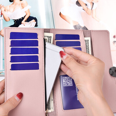 

Tailored Women Fashion Leather Wallet Leisure Clutch Bag Long Purse