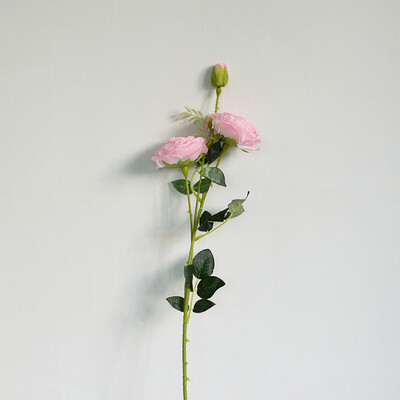 

Artificial Camellia Flower 3 Head Plant Fake Photographic Prop Wedding Decor