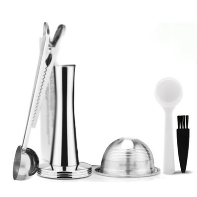 

Refillable Coffee Capsule Cup Spoon Reusable For ENV135 Machine Filter Accessory