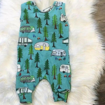 

Newborn Kid Baby Boy Girl Romper Sleeveless Cartoon Fox Jumpsuit Clothes Outfit