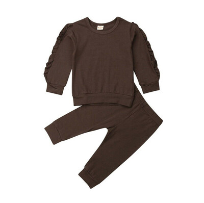 

Toddler Kids Baby Girl Infant Clothes T-shirt Top Pants Outfit Sets Tracksuit