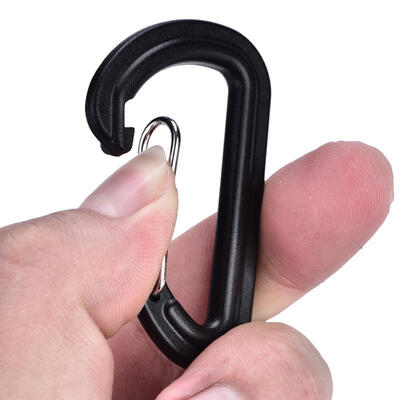 

Greensen 20Pcs Plastic Carabiner Climbing Hiking Locking Buckle Key Ring Outdoor Sports Accessory