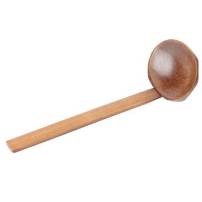 

〖Follure〗Wood Ladle Serve Pierced Table Spoon Hot Pot Ramen Soup Spoons Slotted Scoop