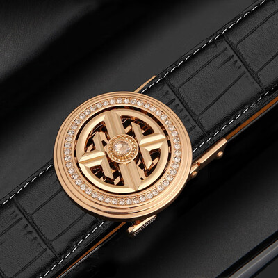 

Time to run the same tone belt mens leather automatic buckle crocodile pattern leather fashion belt mens youth belt