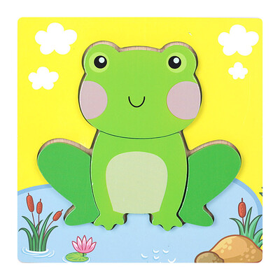 

Tailored Development Baby Toys 3D Wooden Puzzle Cartoon Learning Educational Kids Toy