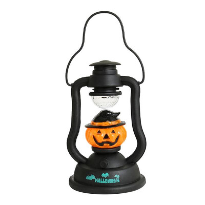

Hallo-ween Pum-pkin Lantern Batt-ery Operated Light-Up Pum-pkin Themed Lamp Scary Light Up Lantern for Hallo-ween Party Decoration