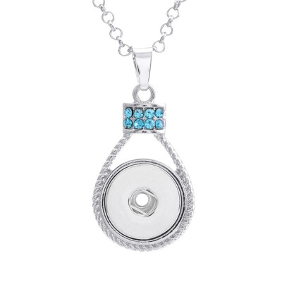 

Fashion Jewelry Water Drop Snap Pendant Without Chains For Women Fit 18MM Snap Button Necklace Gifts