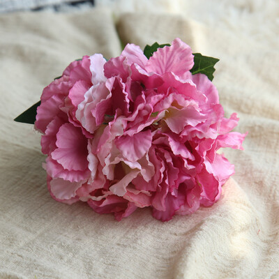 

Gobestart Artificial Silk Fake Flowers Peony Floral Wedding Bouquet Bridal Hydrangea Decor