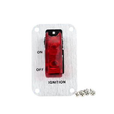 

Flip-up Start Ignition 1 Single Rocker Switch Panel Button DIY Car Modification Switch Power Switch 12V Accessories for Racing Spo