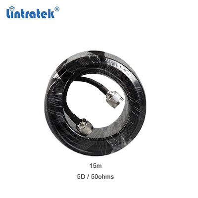 

Lintratek 15 Meters Male To N Male Connector 50ohm 5D Coaxial Cable For Mobile Phone Signal Booster Repeater Amplifier