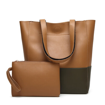 

Tailored Fashion Women Hit color Crossbody Bag Shoulder Handbag Messenger Bag Totes Gray