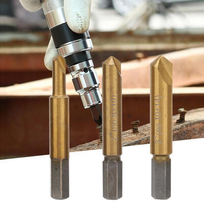 

Greensen 3pcs High Speed Steel Broken Screw Remover Bit Bolt Extractor Removing Tool