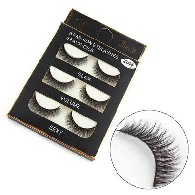 

〖Follure〗1 Box Luxury 3D False Lashes Fluffy Strip Eyelashes Long Natural Party