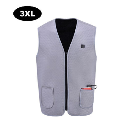 

USB Electric Heating Vest Sleeveless Body Warmer Jacket with 3 Adjustable Temperatures Men & Women Heated Clothes for Outdoor Skii