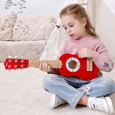 

Siaonvr Childrens Simulation Folk Guitar Music Learning Early Education Toys