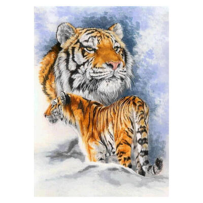 

5D DIY Full Drill Diamond Painting Tiger Cross Stitch Embroidery Mosaic Kit