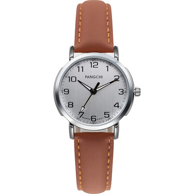 

Pengzhi belt old man watch female expression couple watch middle&old age watch men quartz watch woman waterproof big numbe