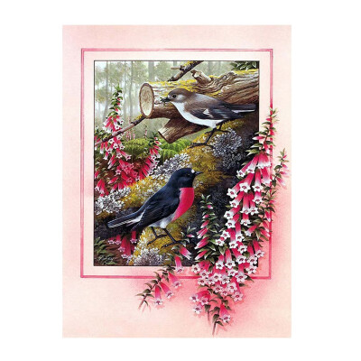 

Diamond Painting Cross Stitch Animal Full Diamond Embroidery Bird Rhinestone Mosaic Painting Wall Decor