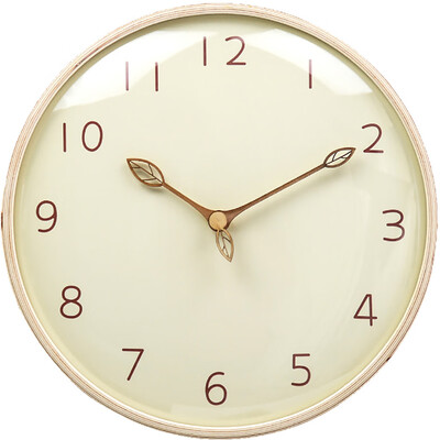 

Gobestart MJK Ultra-quiet Clock Wooden Wall Clock Nordic Modern Minimalism Home Decor