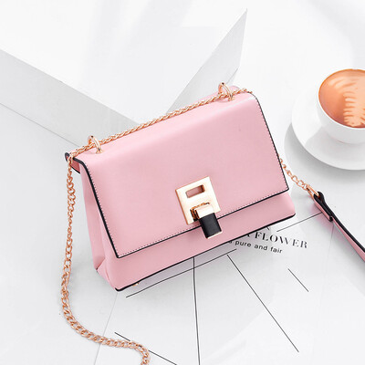 

Summer womens new fashion Korean version of the fashion chain bag single shoulder slanted bag lady square bag