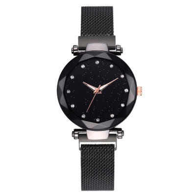 

Elegant Magnet Buckle Analog Watches Women Star Sky Dial Quartz Wristwatch