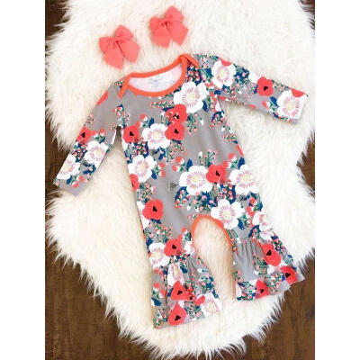 

Newborn Baby Girl Romper Boot Cut Pants Bottonm Trousers Jumpsuit Clothes Outfit