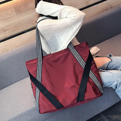 

Simple large-capacity bag female new Korean version of nylon fashion wild shoulder bag Messenger bag